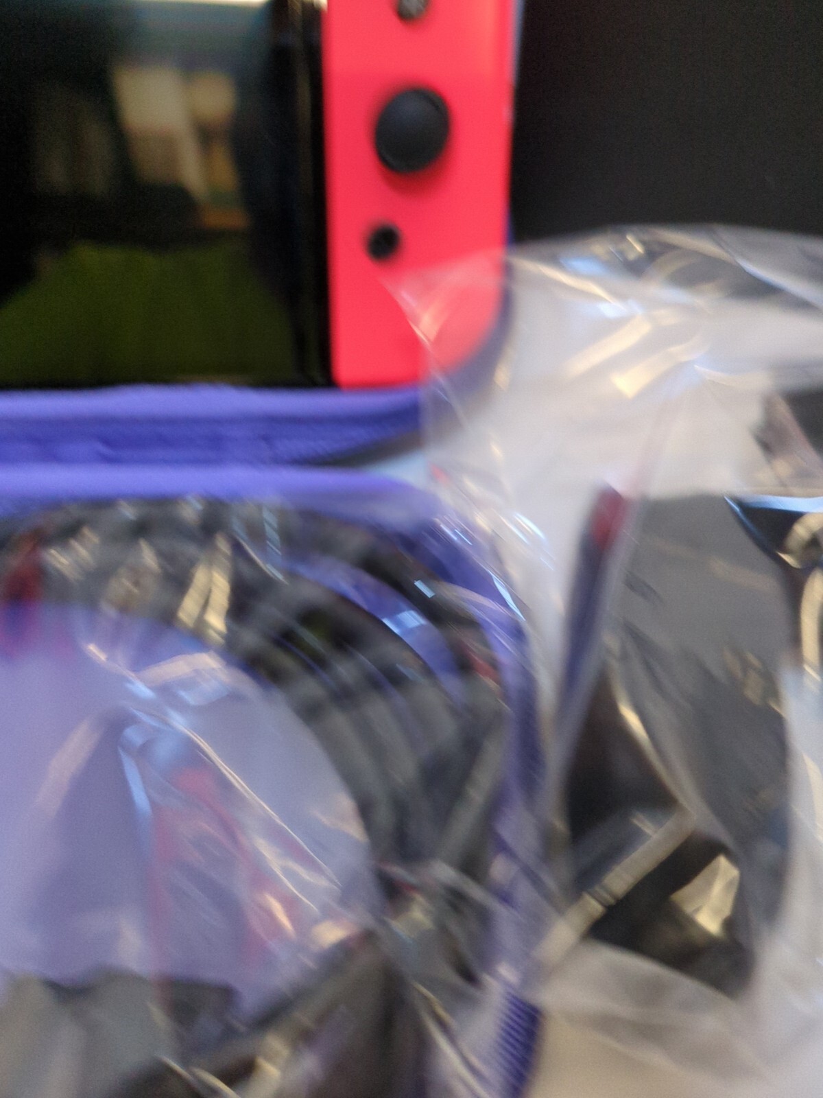 Nintendo Switch OLED 64GB Bundle + Cables + Extra + Pokemon Case + stand +Wires