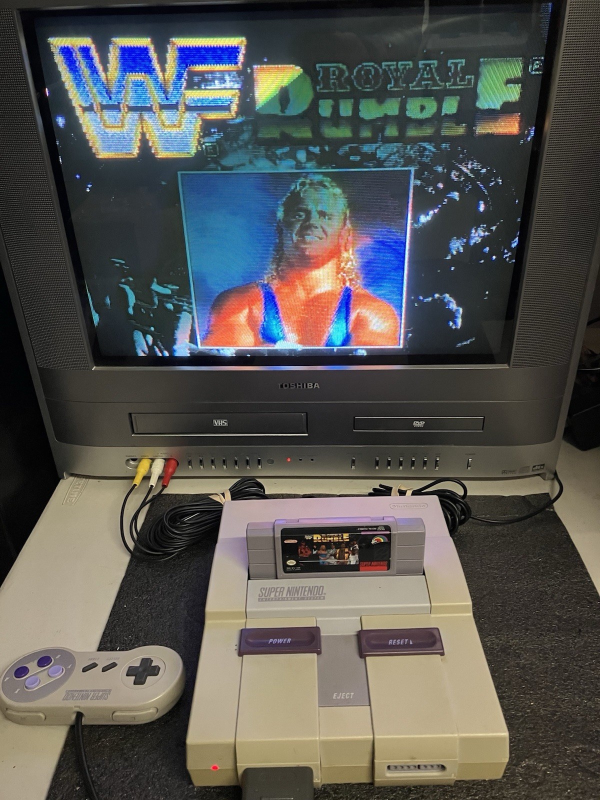 Super Nintendo SNES System Console Bundle 10 Games Mario World All Stars Zelda