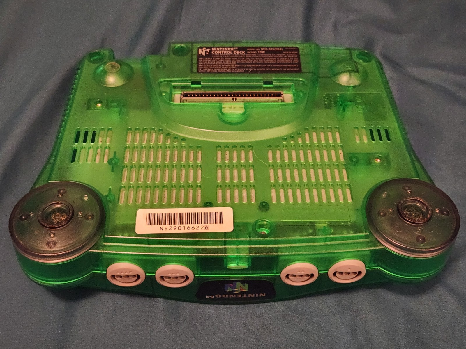 Authentic Nintendo 64 Jungle Green “Funtastic” Console tested and working!