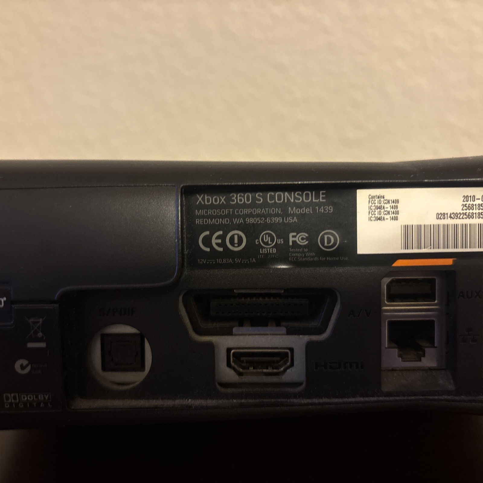Microsoft XBox 360 S Console Model 1439 And Controller Tested