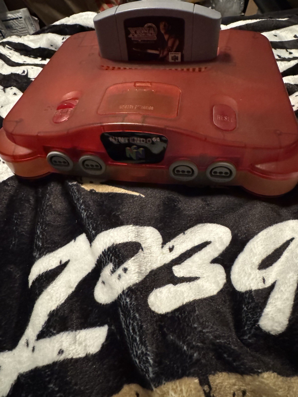Nintendo 64 Funtastic Watermelon Console Red Clear Memory Expansion