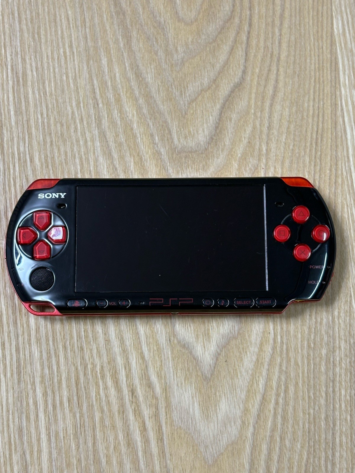 Sony PSP 3000 Black Red Handheld Console PSP-3000 Region Free Tested Japan