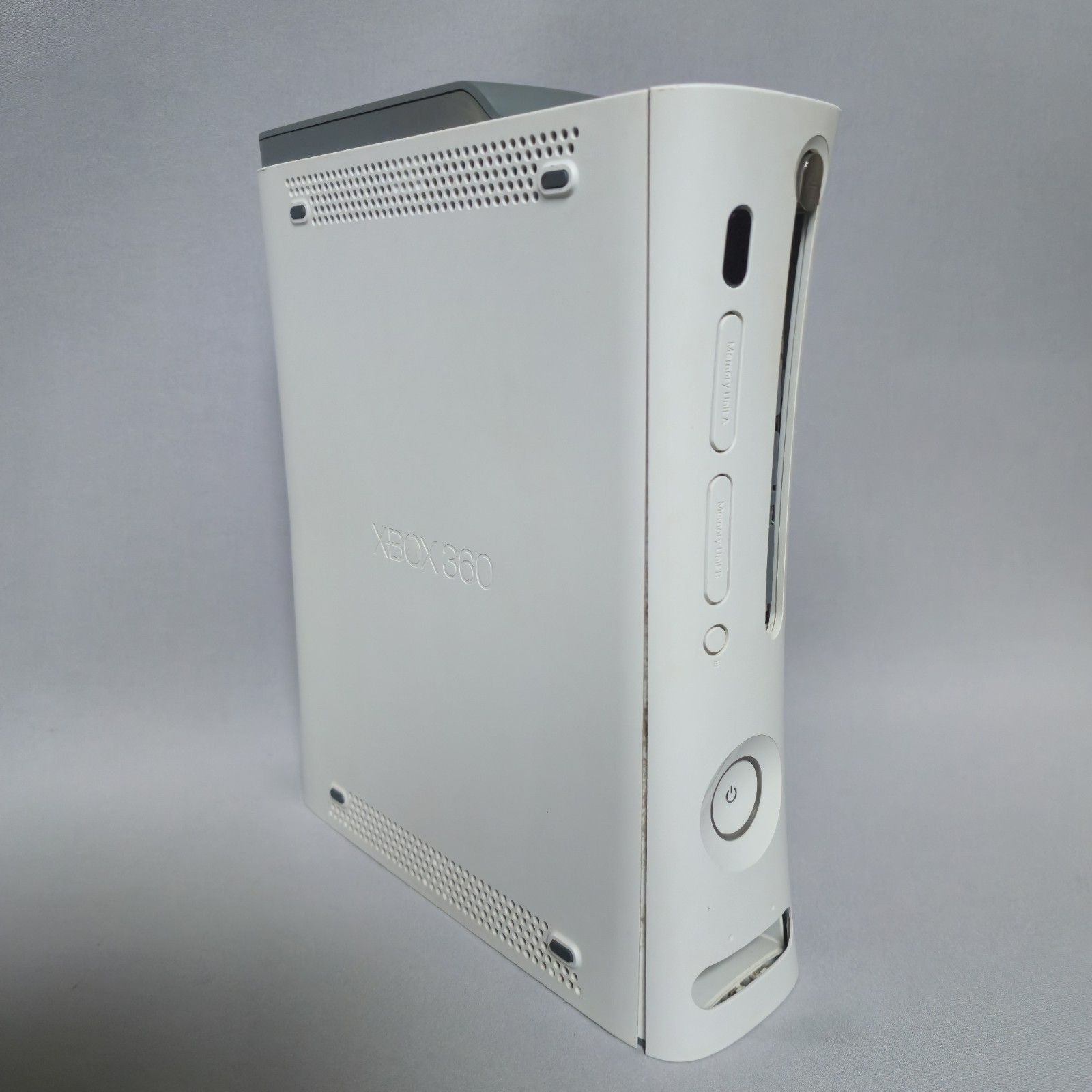 Microsoft Xbox 360 White Fat Console Bad Disc Drive / OEM Power Cord Please Read