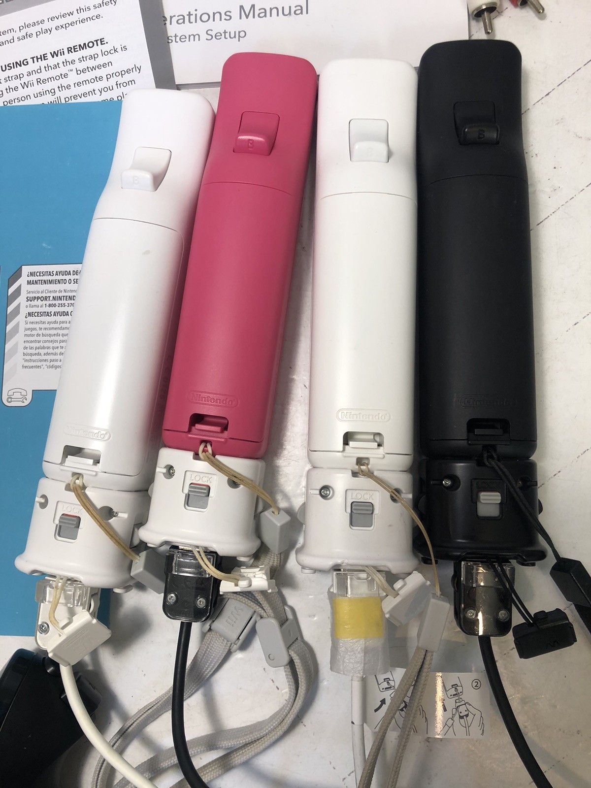 Nintendo Wii Console Bundle w/ 4 Controllers + 4 Motion Plus + 4 Nunchucks OEM!