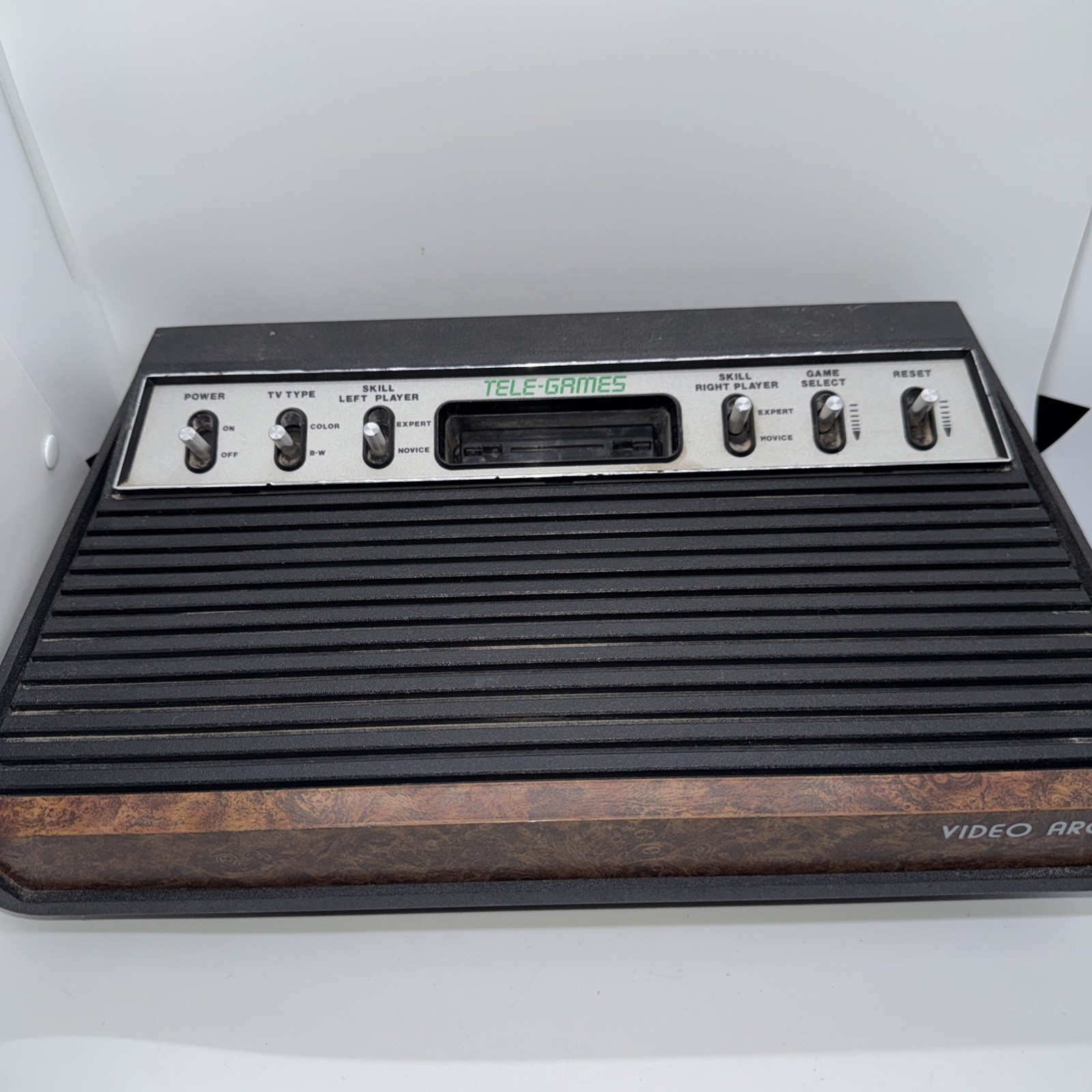 Sears Tele-Games Atari 2600 6 Switch Tested + Modern TV Adapter 1 Org And 2 Cont