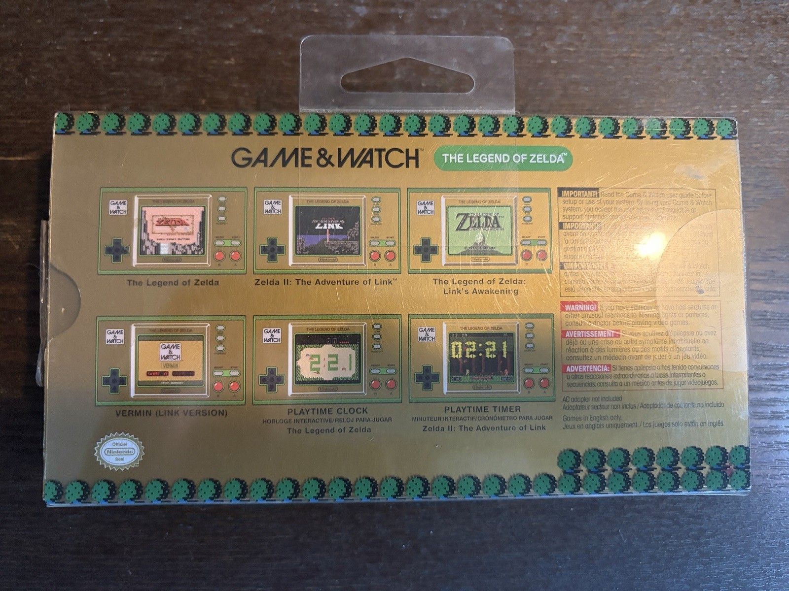 Nintendo Game & Watch Bundle: Super Mario Bros + Legend of Zelda Color Screen