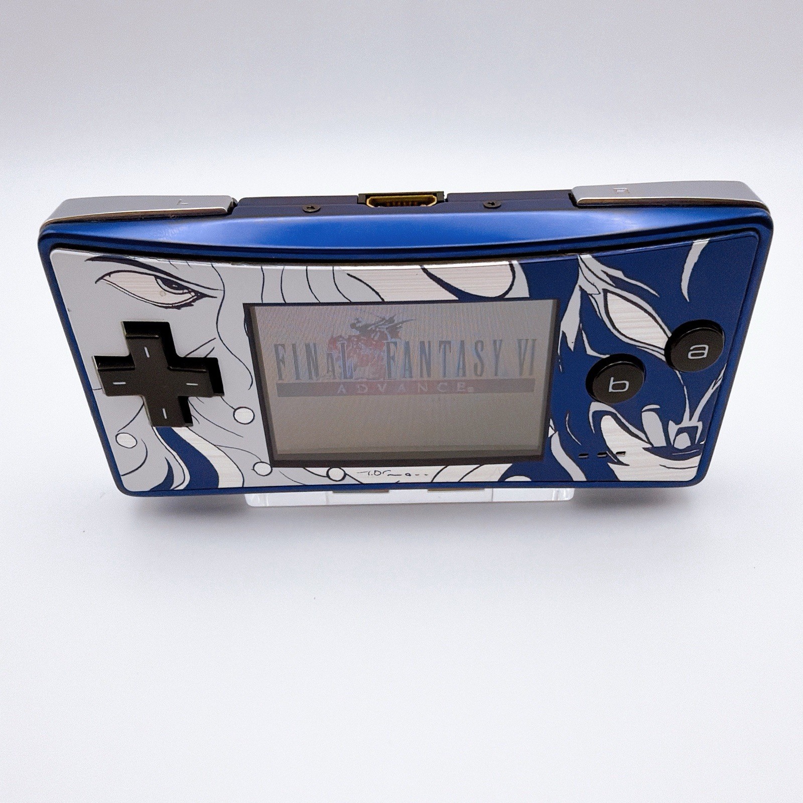Game Boy Micro FF Yoshitaka Amano Edition + Final Fantasy VI Advance CIB Japan