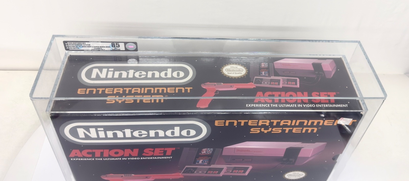 Nintendo Entertainment System Action Set Console VGA 85+ NM+ Qualified _STUNNING