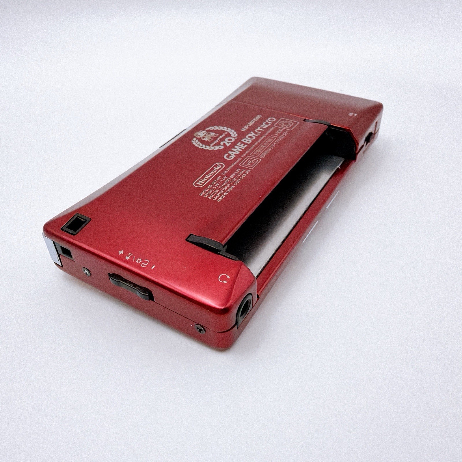 Nintendo Game Boy Micro Famicom 20th Anniversary Mario Red Gold Tested Japan