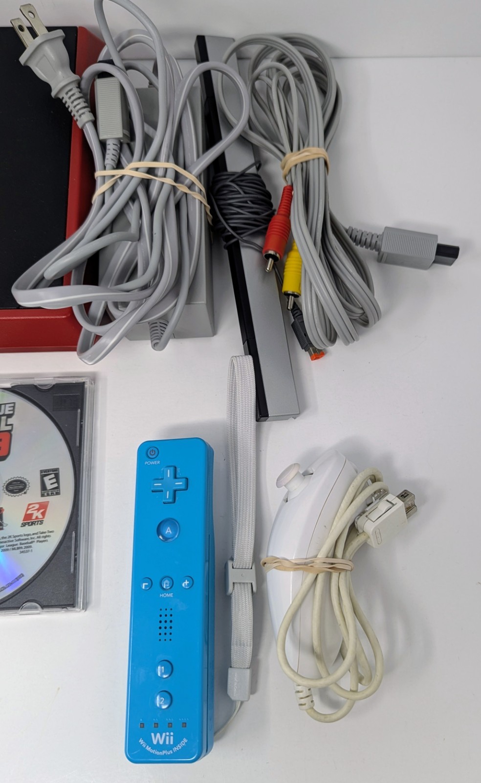 Nintendo Wii Mini Red RVL-201 Console Bundle w/ Crash Mind Over Mutant & More!