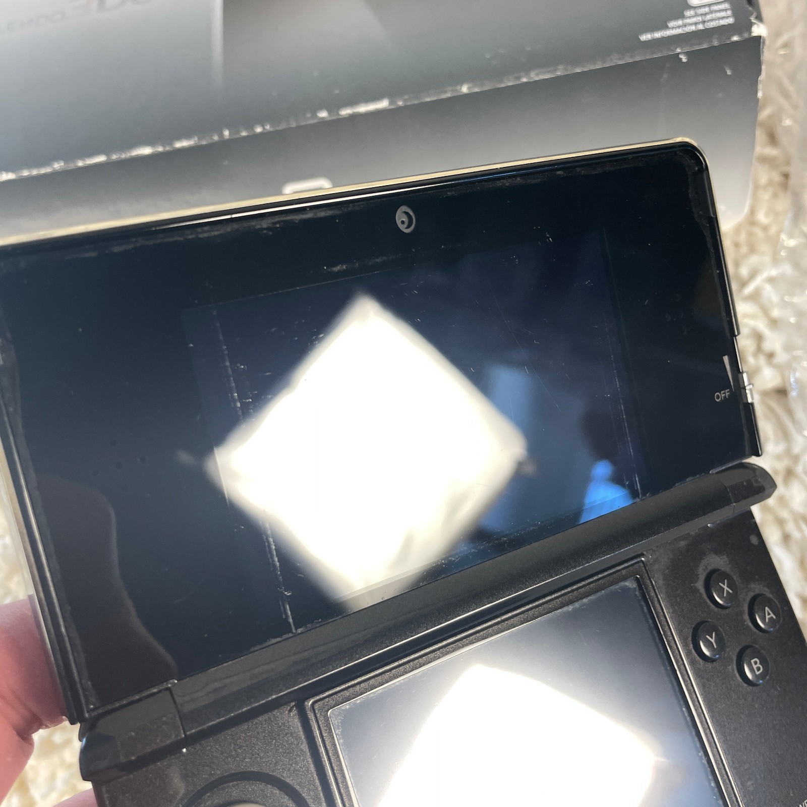 Nintendo 3DS Cosmo Black Handheld Console System CTR-001 Complete in Box CIB