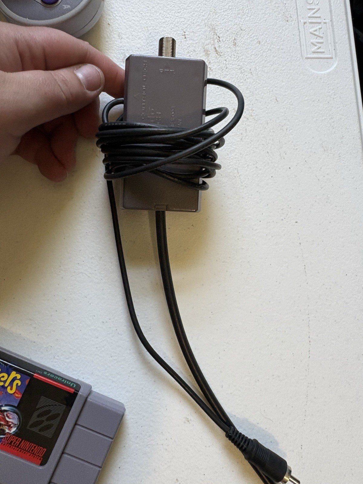 Nintendo SNS-101 Home Console – Gray With Controllers And 5 Games