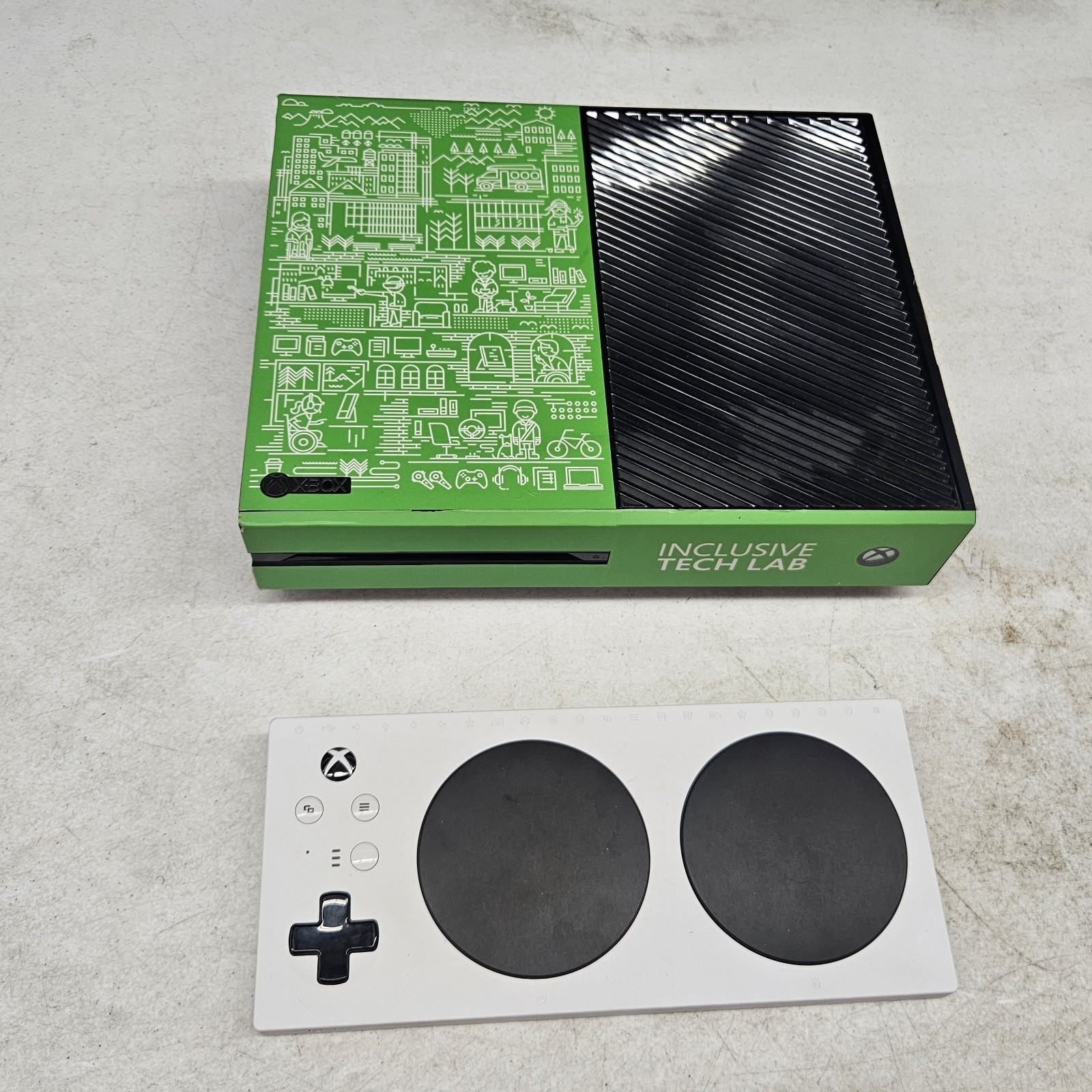 Rare Microsoft Xbox One Inclusive Tech Lab Console 1540 and Adaptive Controller
