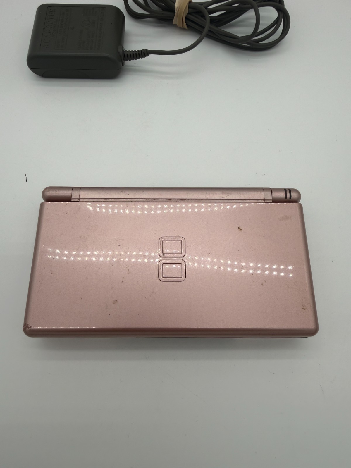 Nintendo DS Lite Rose Gold *Broken Screens* With Charger