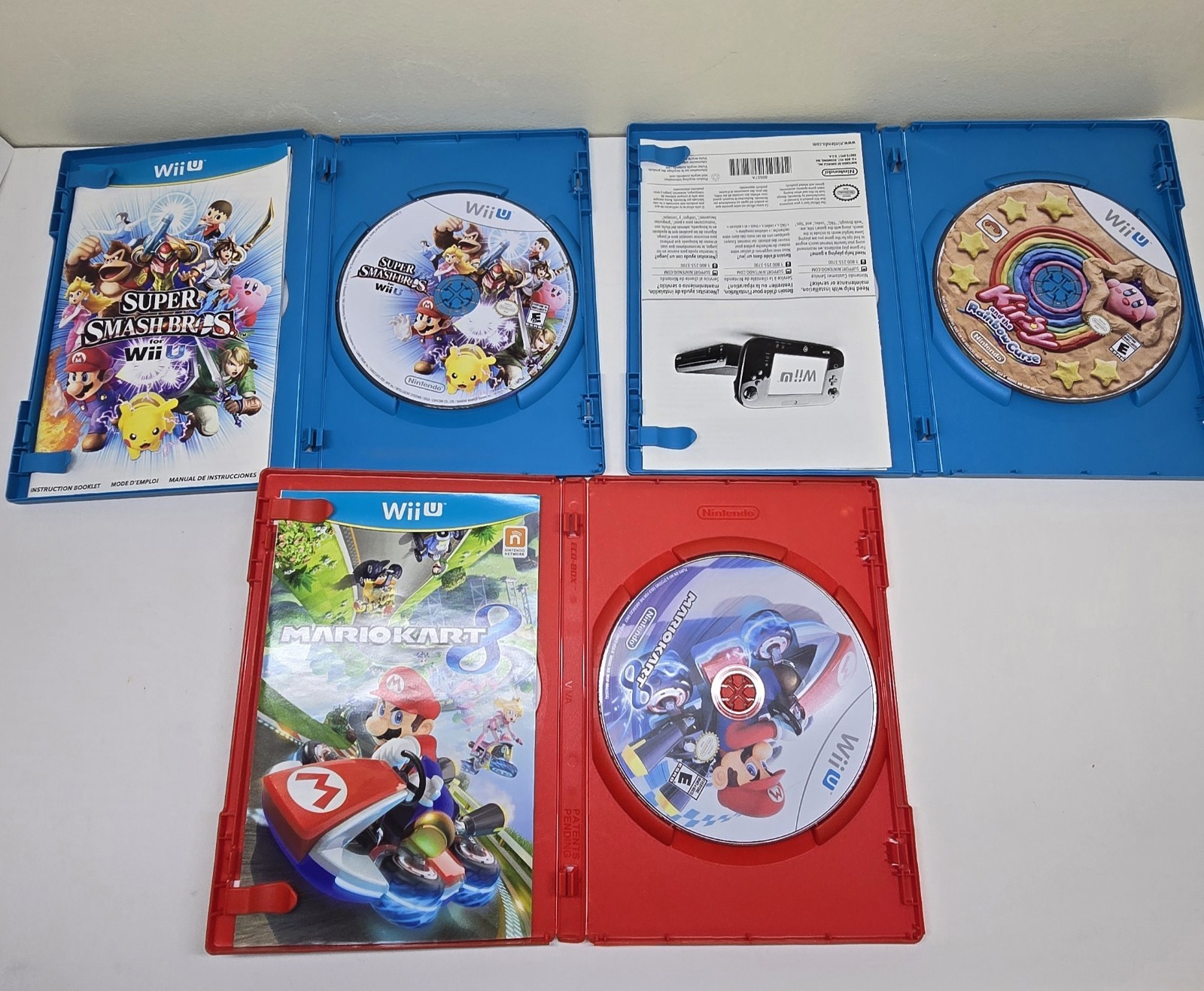 Nintendo Wii U 32GB Console Deluxe Set Bundle W/ Games Tested And Factory Reset
