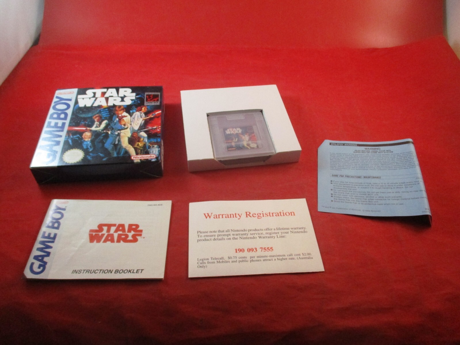 Nintendo Game Boy Pocket Console System Star Wars Adventure Game Pack Bundle Box