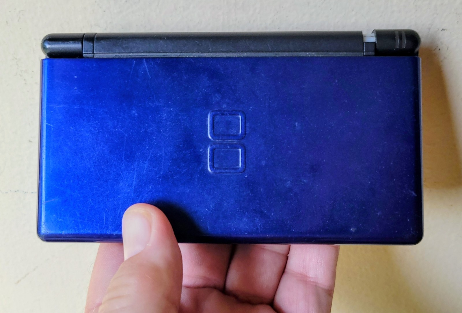 Nintendo DS Lite Handheld Console Cobalt Blue WORKS – TESTED – HINGE DAMAGE