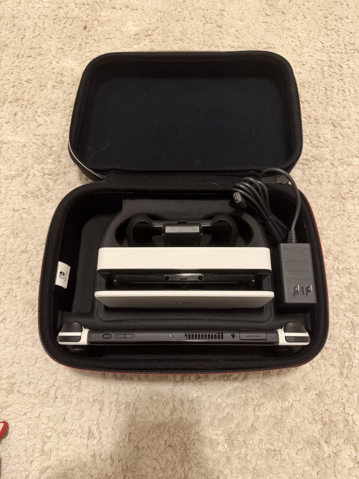 Nintendo Switch OLED HEG-001 w/ 2 Cases + Extra Screen Protectors