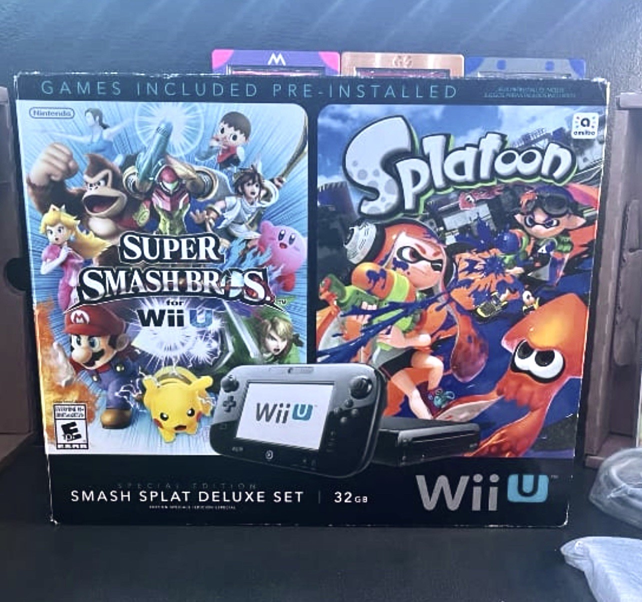 Nintendo Wii U Smash Splatoon Deluxe Set 32GB Black Handheld System