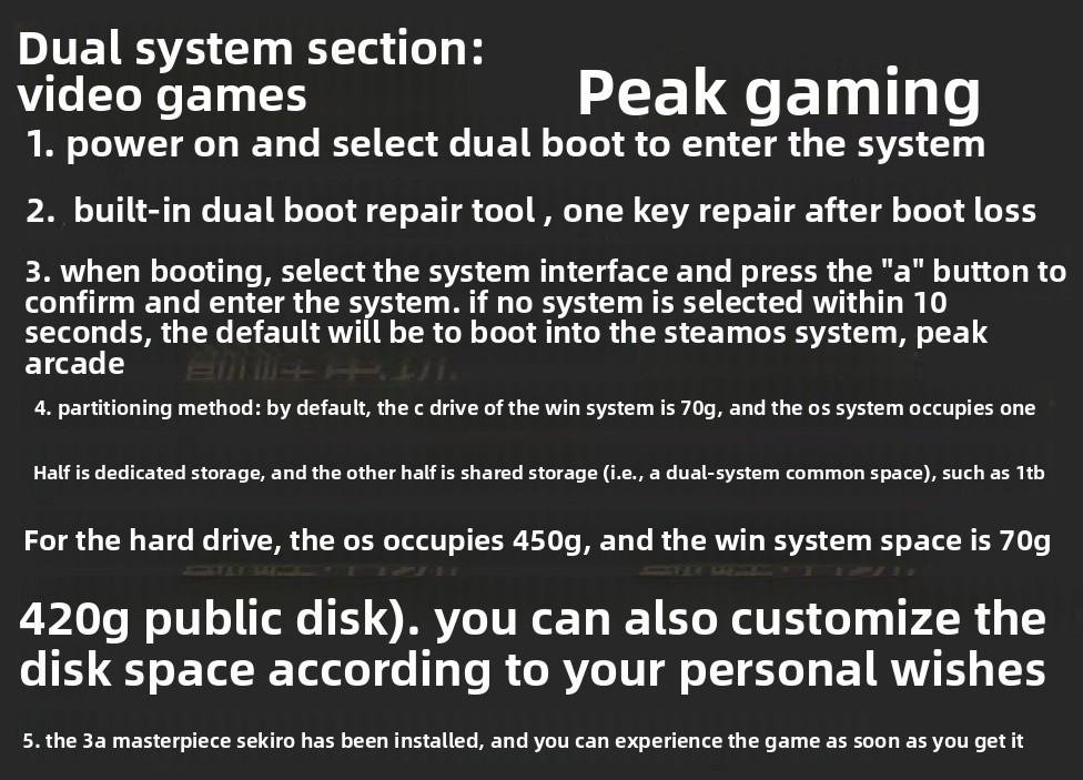 Steam Deck Handheld Gaming Console LCD 256GB