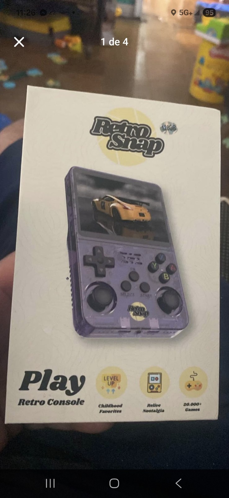 Retro Snap Retro Snap Play 128GB Handheld Gaming Console System Purple