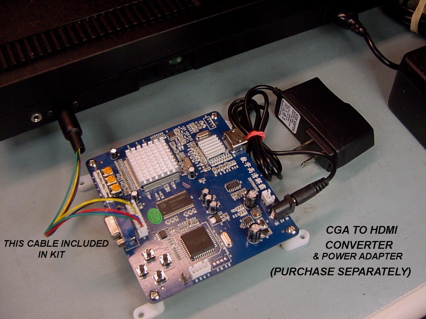 COLECOVISION RGB / CGA CONVERSION KIT (with 3in1 bios upgrade)