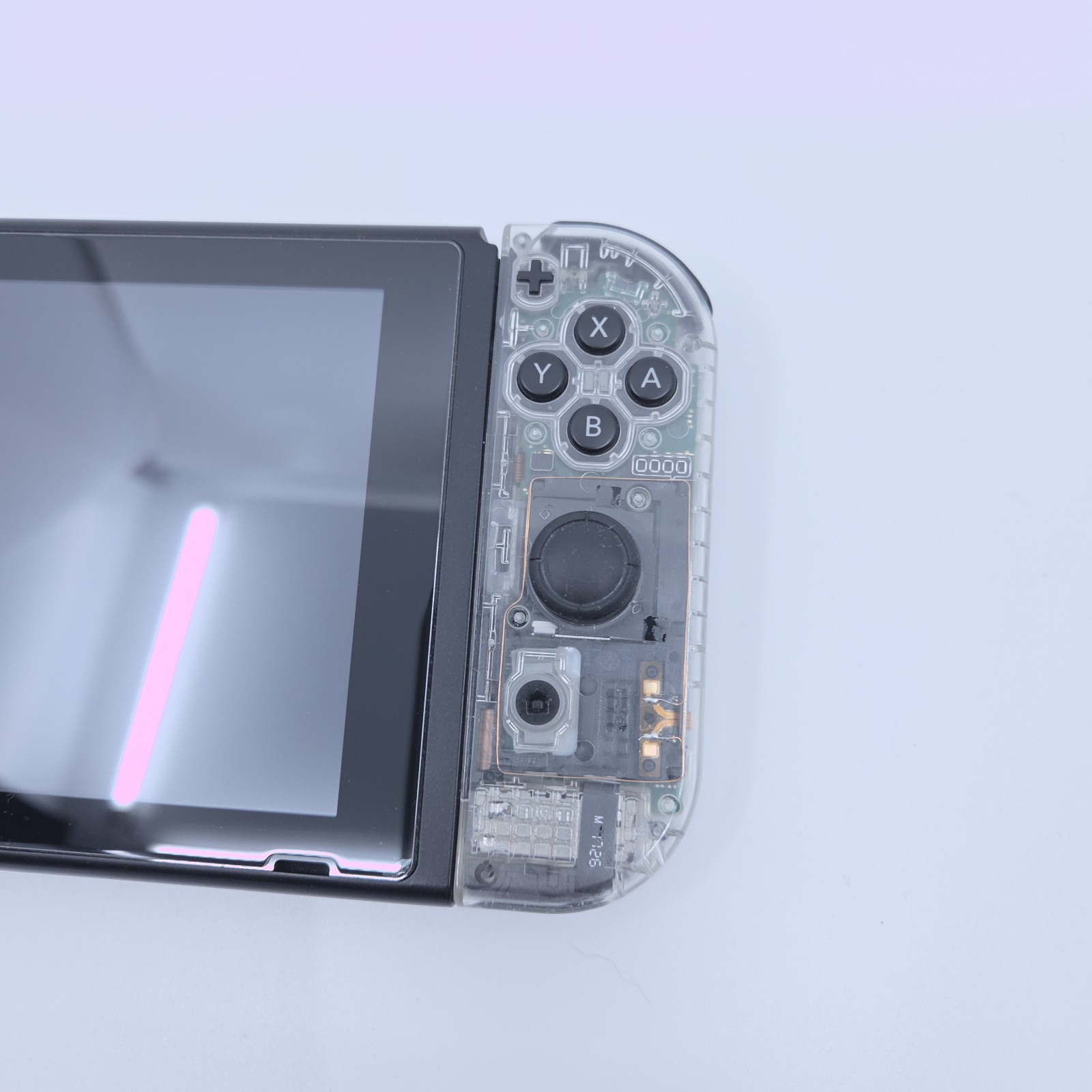 Nintendo Switch V1 w/ Custom Joycons, Dock, Cables, & Hori Split Pad Controller