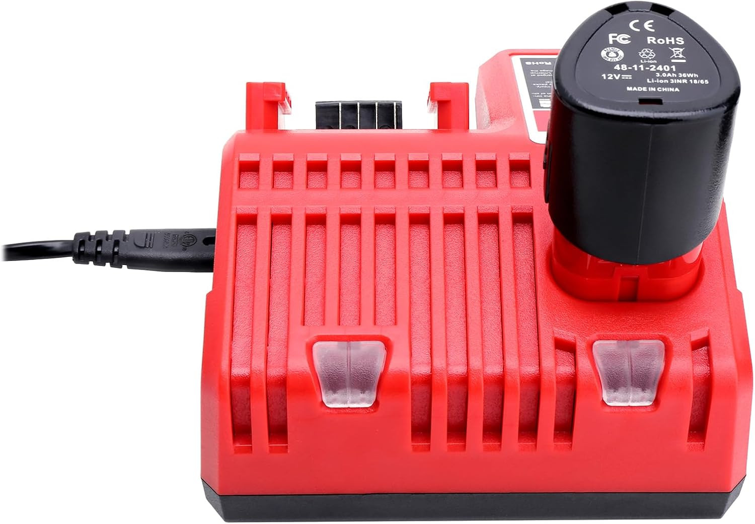 Compatible with Mil-Waukee 18V & 12V Multi Voltage Lithium Battery Charger 48-59