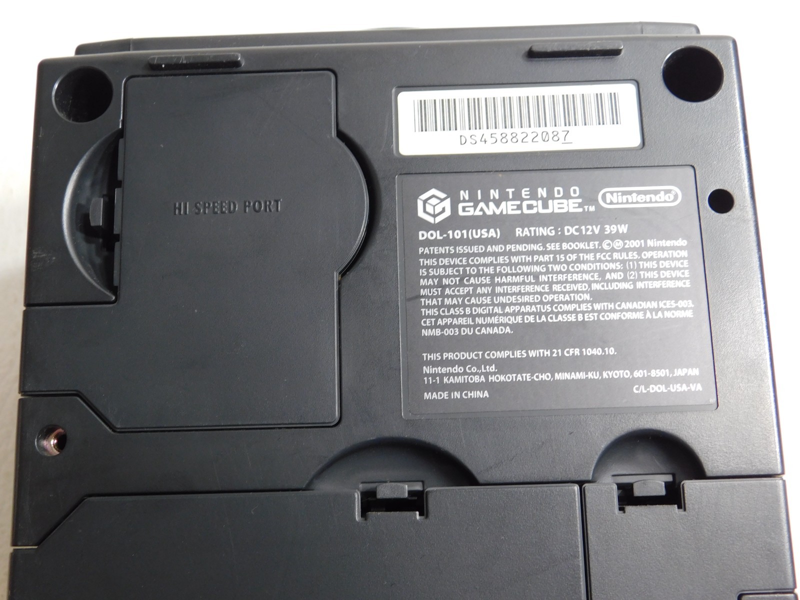 Nintendo DOL-101 GameCube Console & Power Adapter Only – Black – Untested