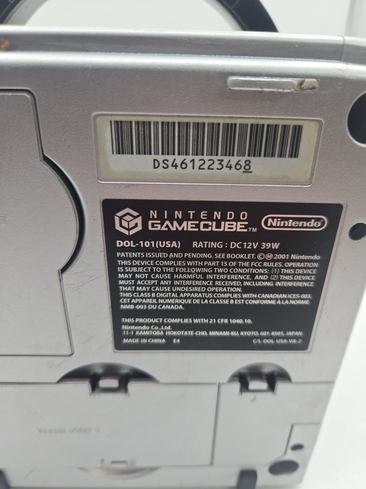 Nintendo GameCube 2001 Silver DOL-101 Console 2 Controller Bundle 1 Mem Card Oem