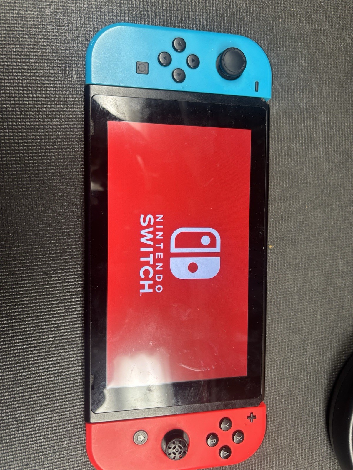 Nintendo Switch 1st Gen 32 GB Console Neon Red And Neon Blue + Steering Wheels