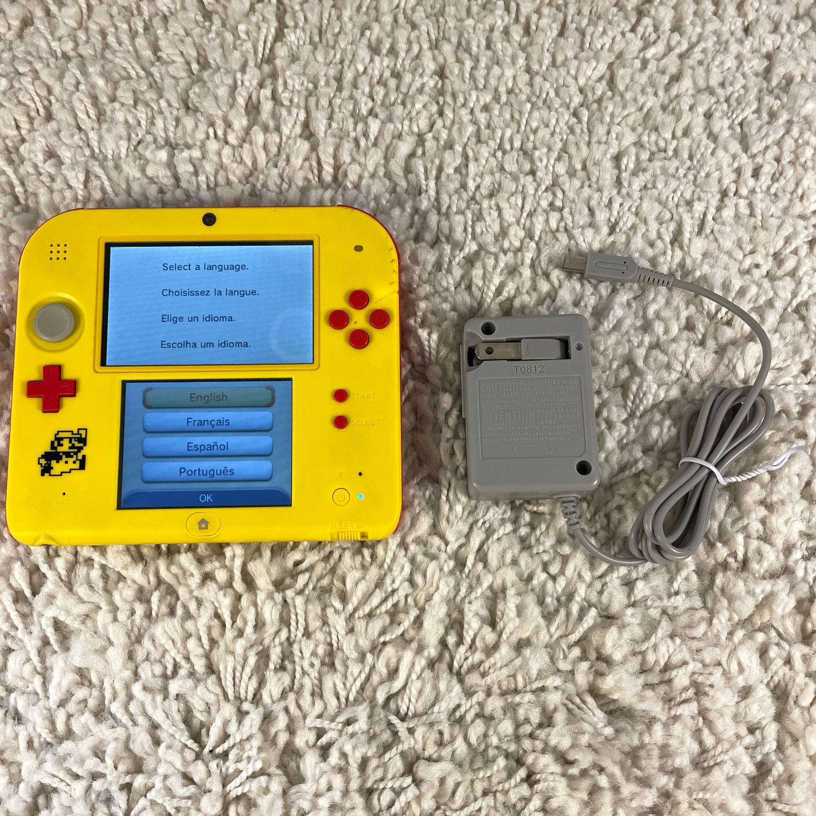 Nintendo 2DS Super Mario Maker Edition Handheld Console System FTR-001 Tested