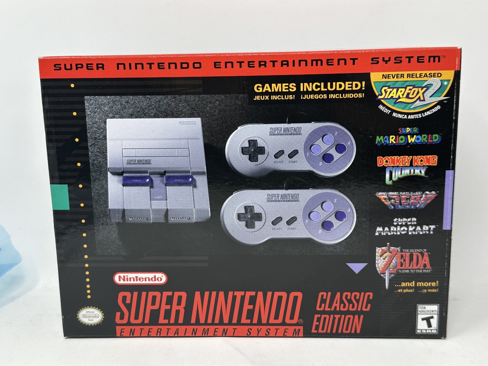 Authentic SNES Super Nintendo Classic Mini Super Entertainment System 21 Games