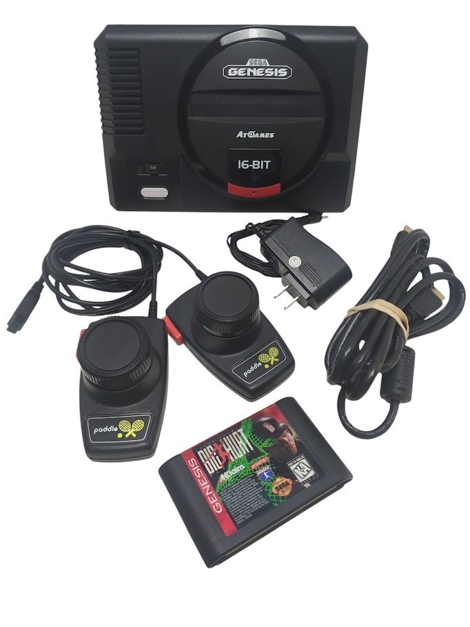 Sega Genesis Flashback HD Console Built-In Games, Cartridge & Controllers Bundle