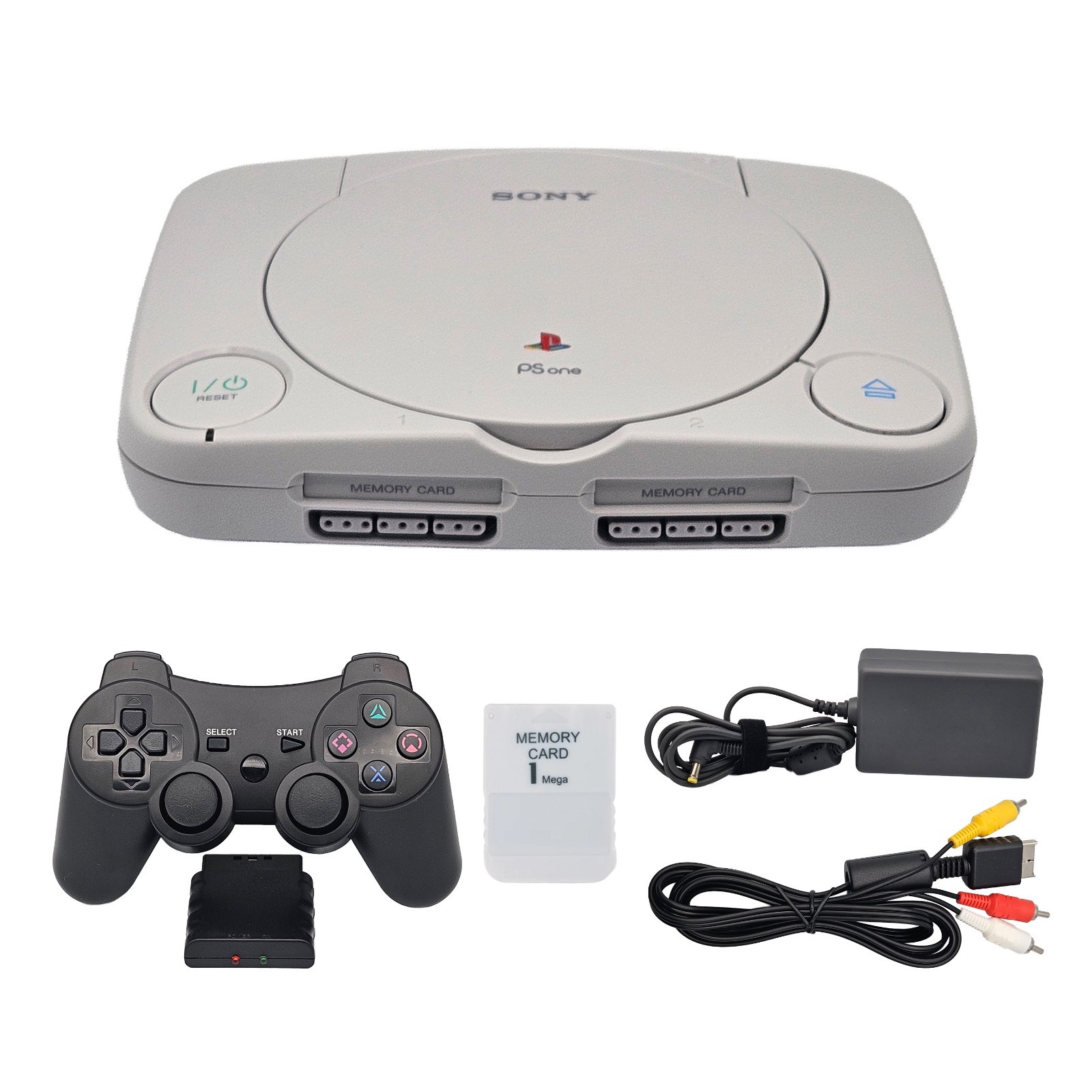 Sony PlayStation 1 Slim PSOne Console + Wireless Controller & Memory Card PSX