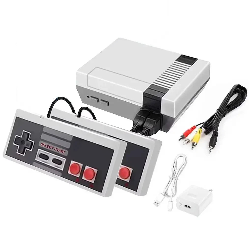 Mini Retro Game Console 620 Classic Games – 2 Controllers – AV Output – Kid Gift