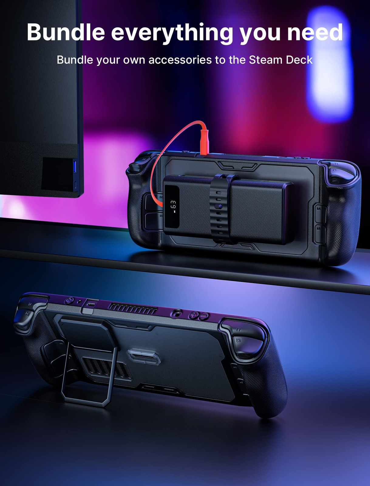 Jsaux Pc0104 Modcase Compatible With Steam Deck, Steam Deck Case Compr