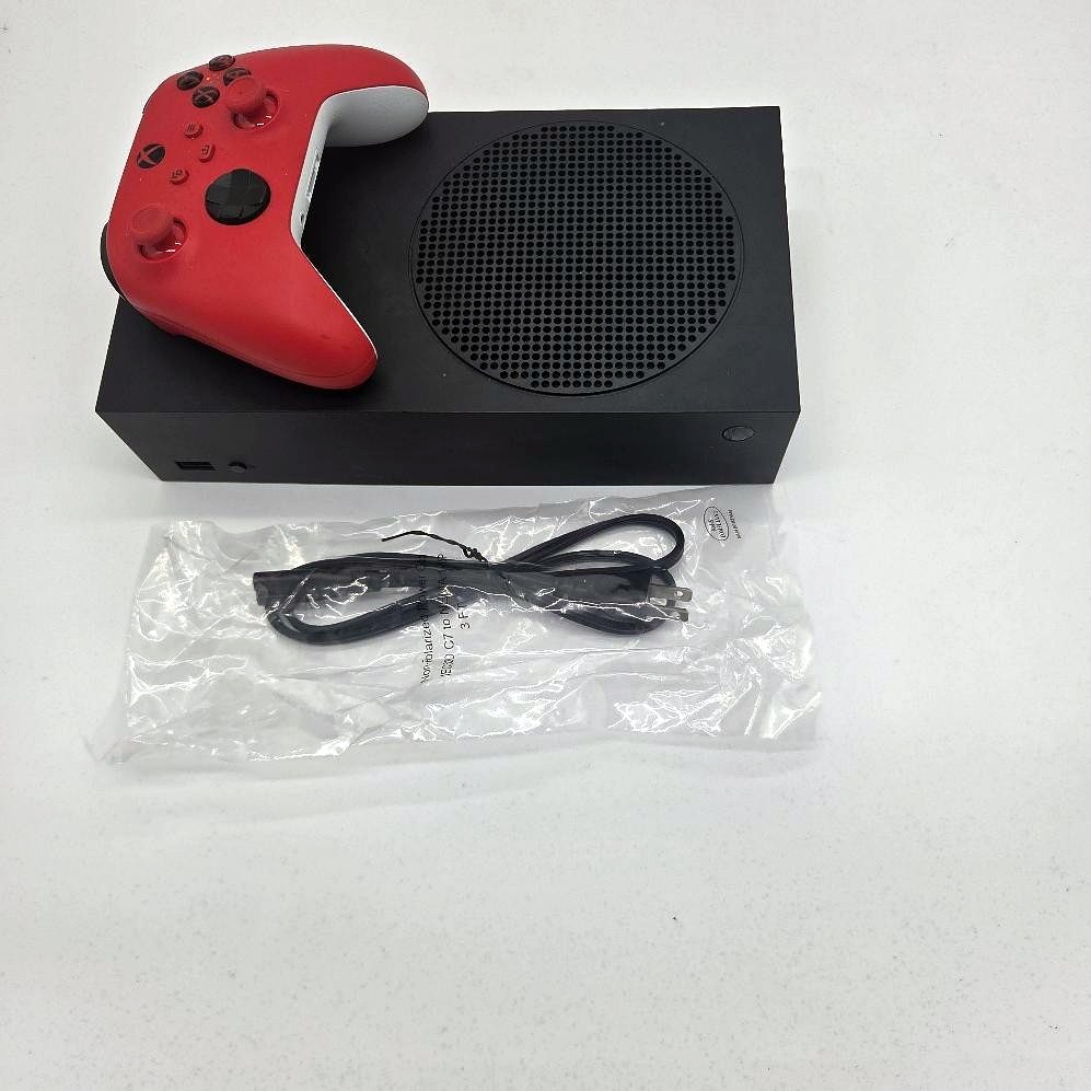Microsoft Xbox Series S 1TB Carbon Black Console w/ Pulse Red Controller Good
