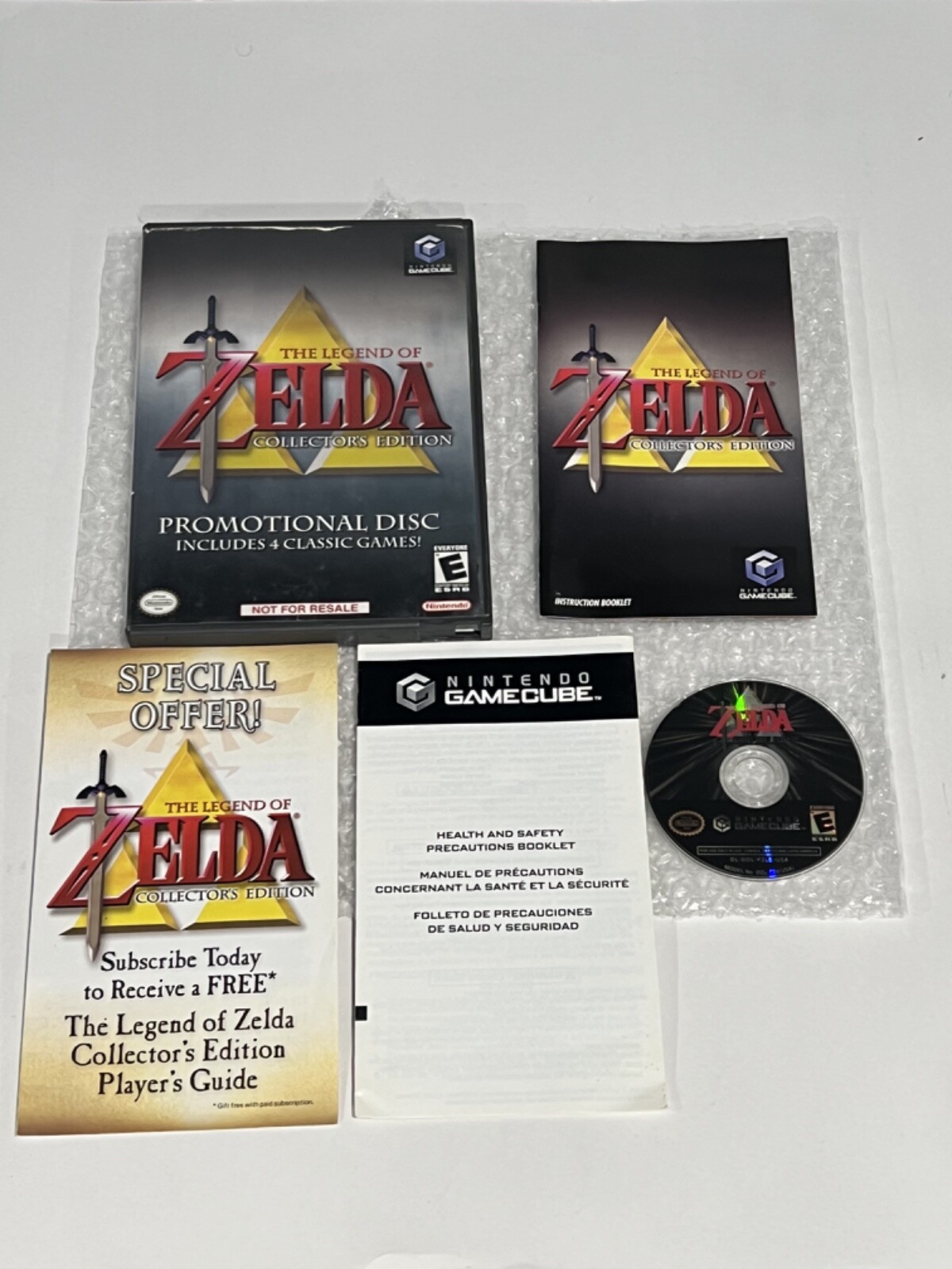 Nintendo DOL-101 GameCube Wii Console Zelda Collectors Edition Bundle Box CIB OE