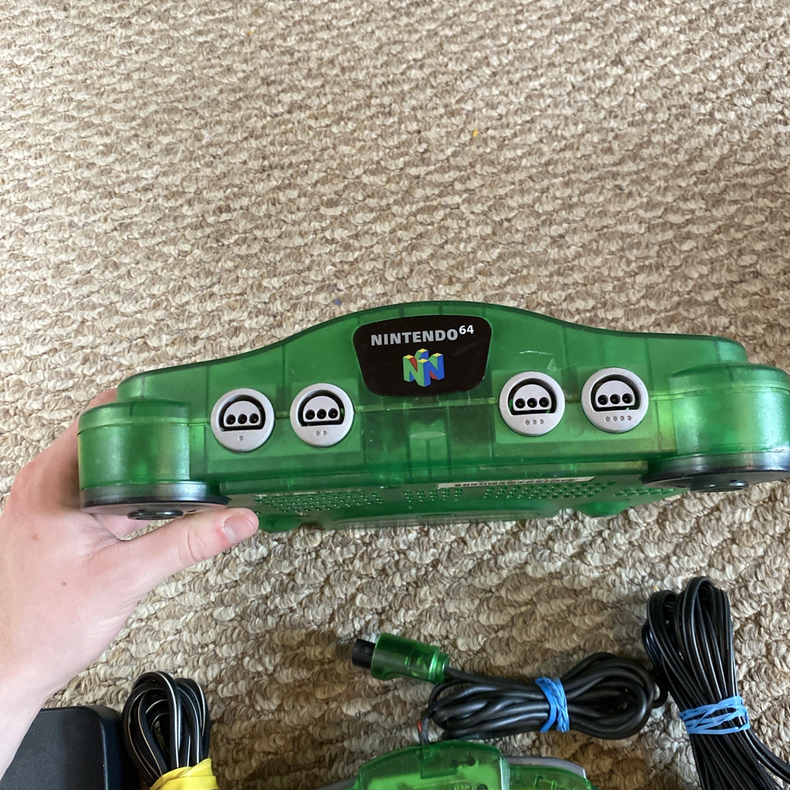 Nintendo 64 Donkey Kong Game Console Bundle – Jungle Green Exp Pak Donkey Kong