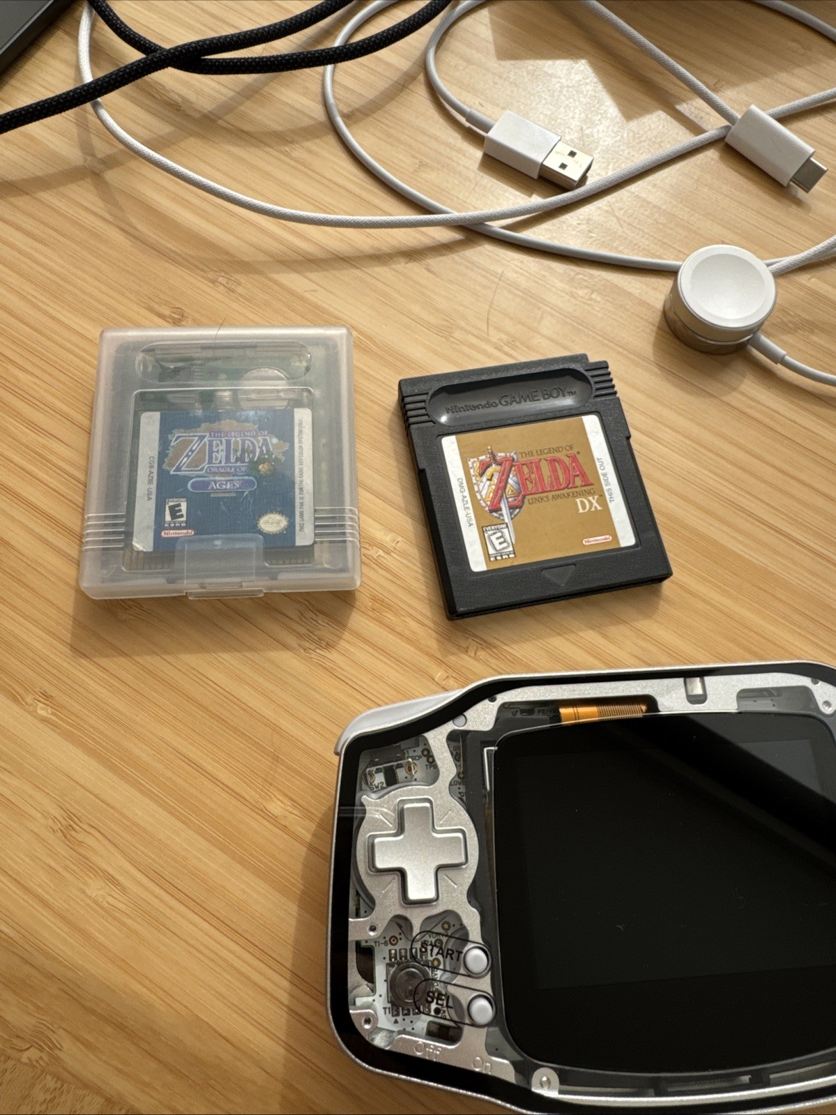 Nintendo Game Boy Advance Boxy Pixel Custom Aluminum IPS with USB-C Charging