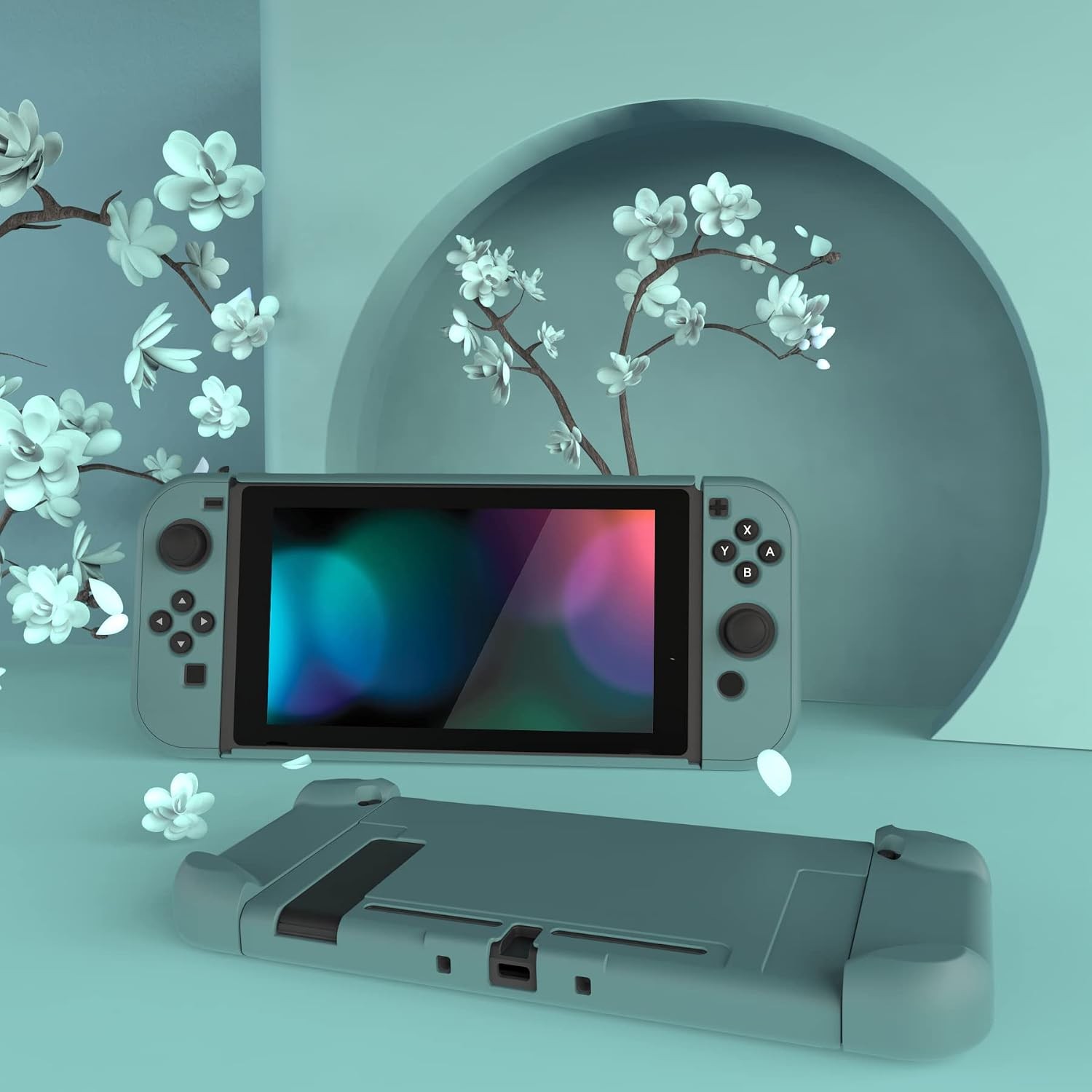 Separable Protector Hard Shell for NS Joycon- Hunter Green