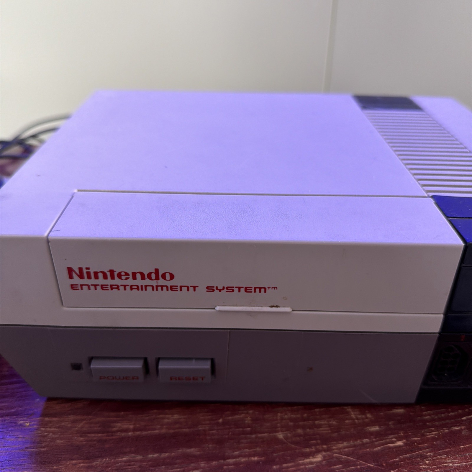 Vintage 1985 Nintendo Entertainment System Model NES-001 with two controllers