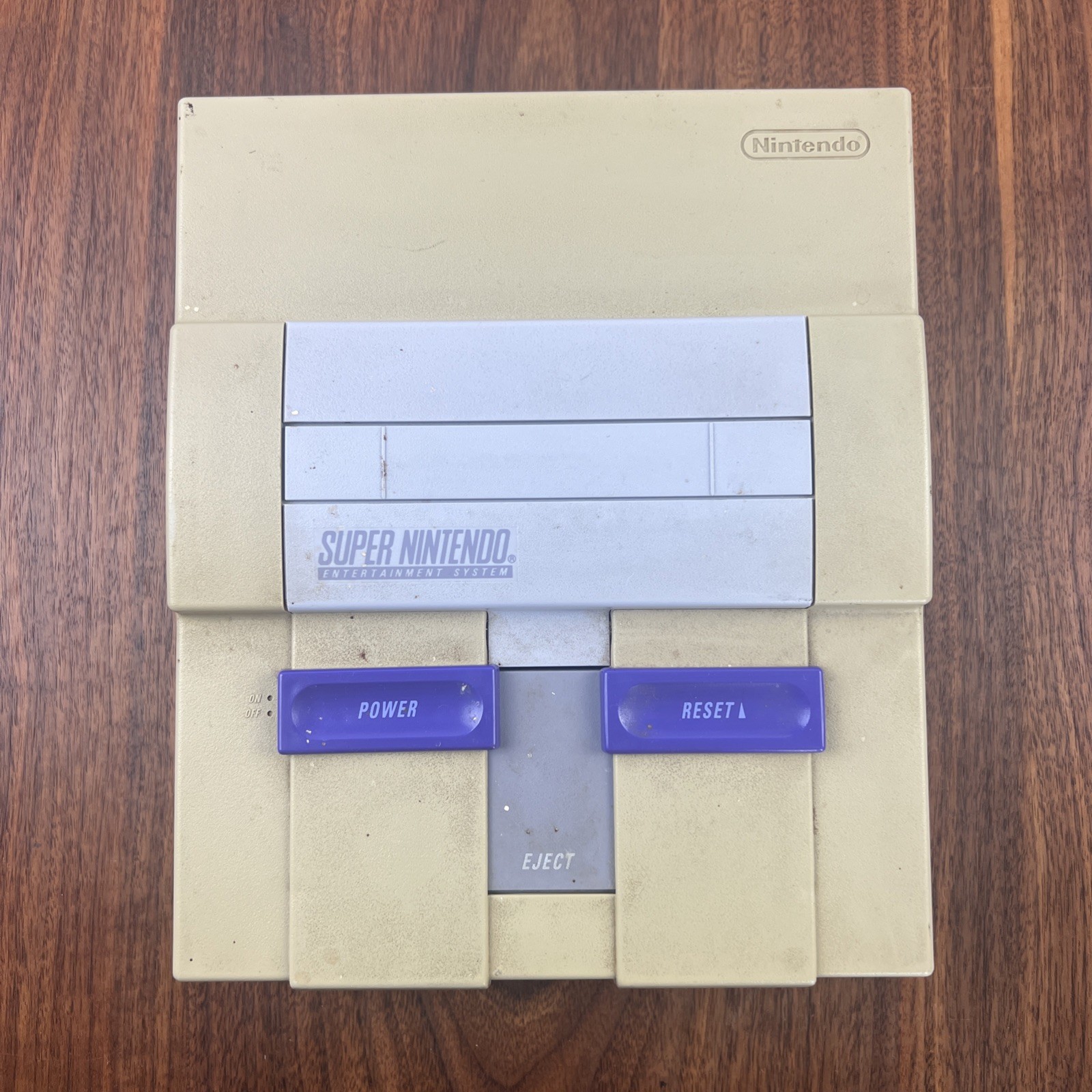 SNES Super Nintendo Console ONLY SNS-001 Tested Works No Cables Or Controllers