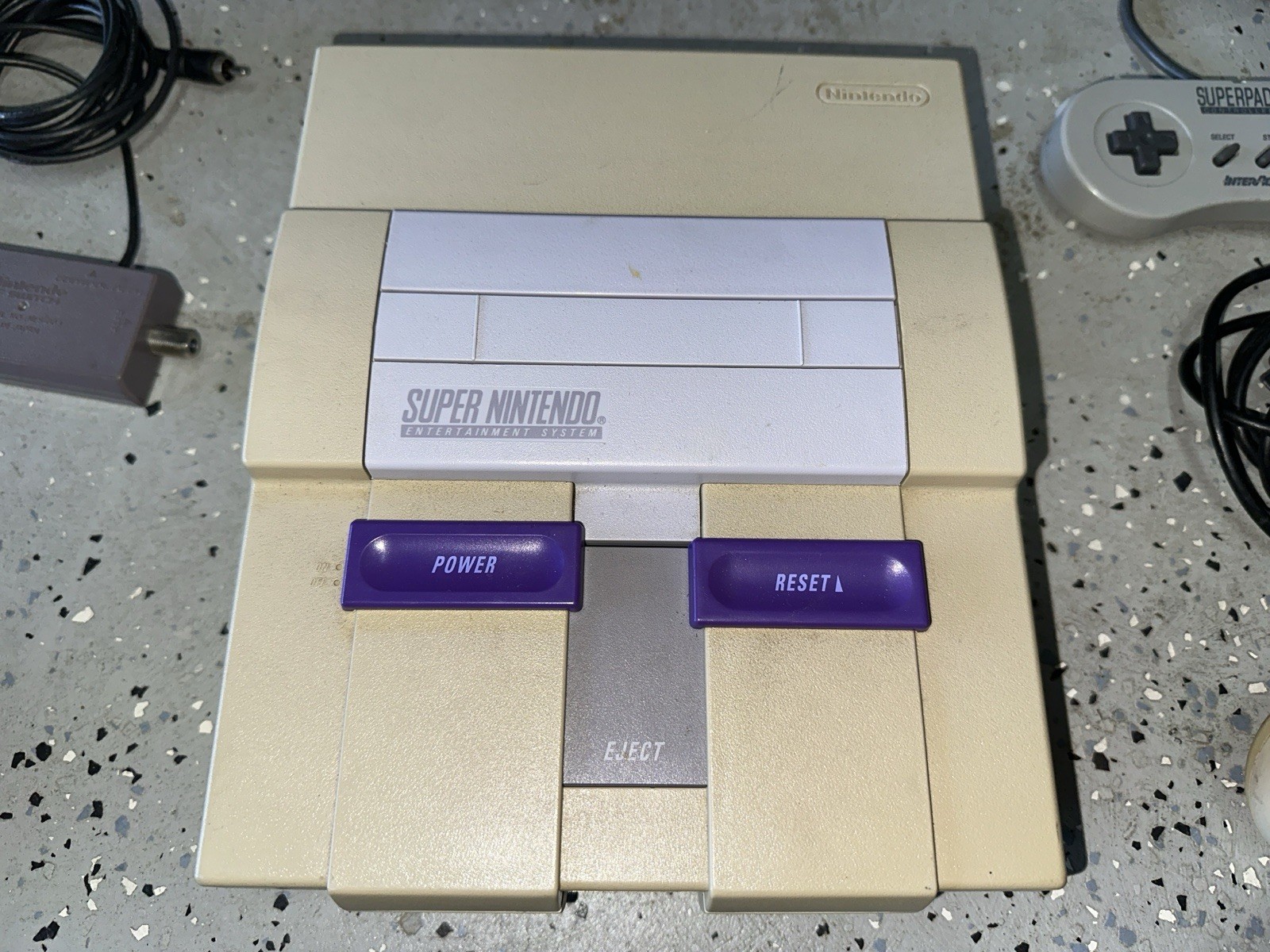 Super Nintendo SNES Game Console w/ Two Controllers