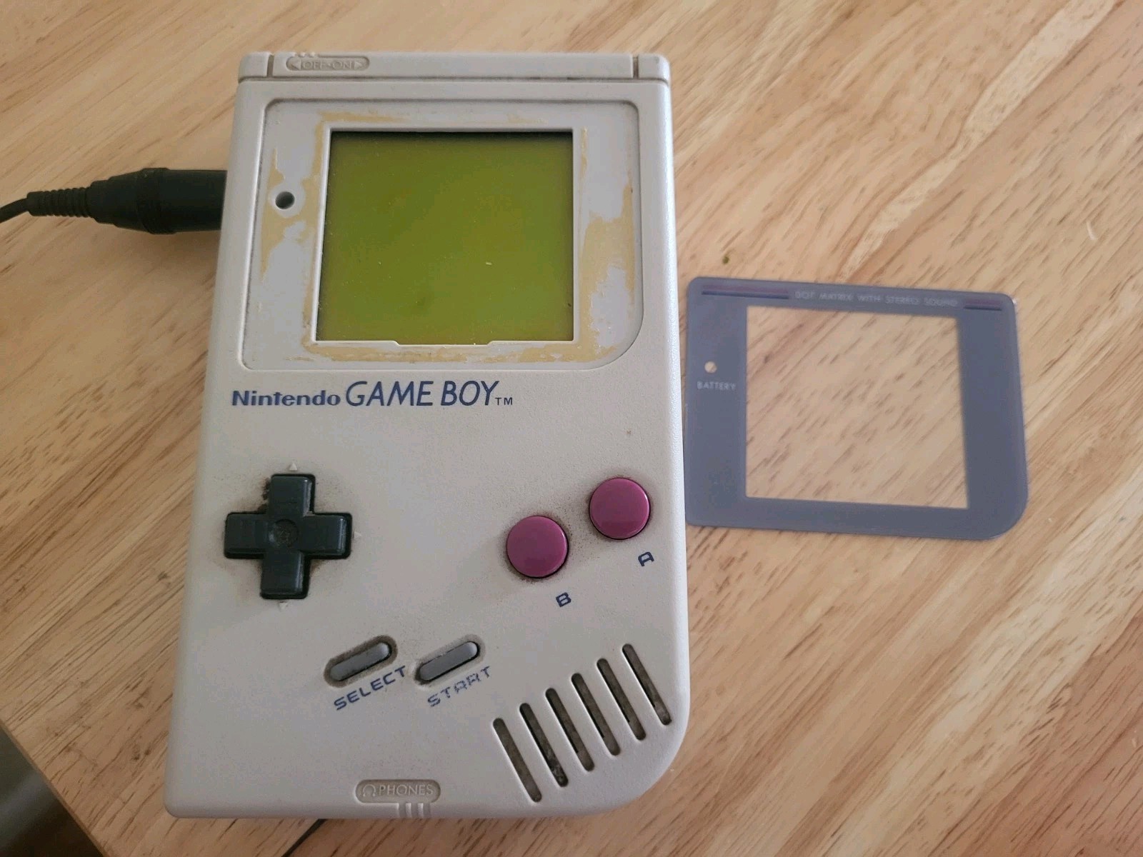 Nintendo Game boy DMG-01 & Rechargeable Battery Pack TESTED WORKING READ Gameboy