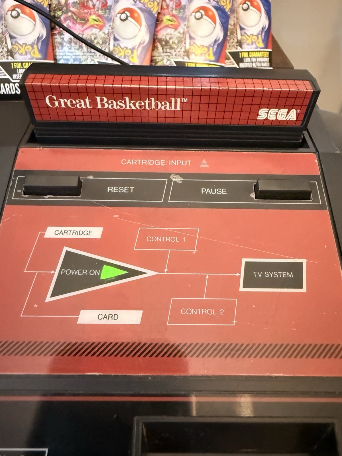 CustomGreenLED “Model 1”SegaMasterSystemBundle-Tested Working-4 CIB Games
