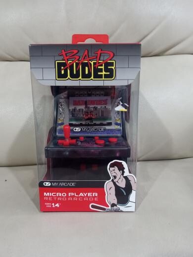 My Arcade Bad Dudes Micro Player – 6.75 Inch Mini Retro Arcade Machine Cabinet