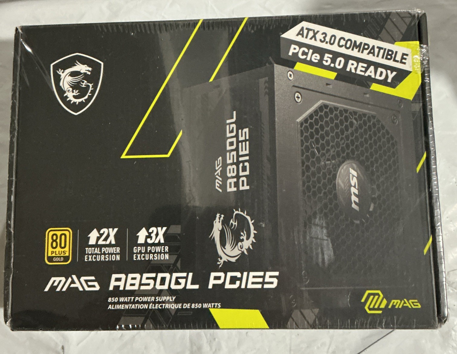 MSI MAG AB50GL PCIE5 850W Power Supply