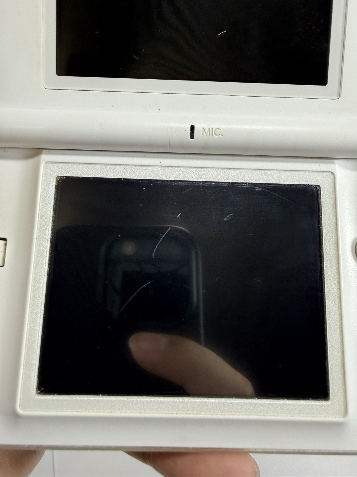 Nintendo DS Lite White Handheld System Only TESTED! *Rough Shape*